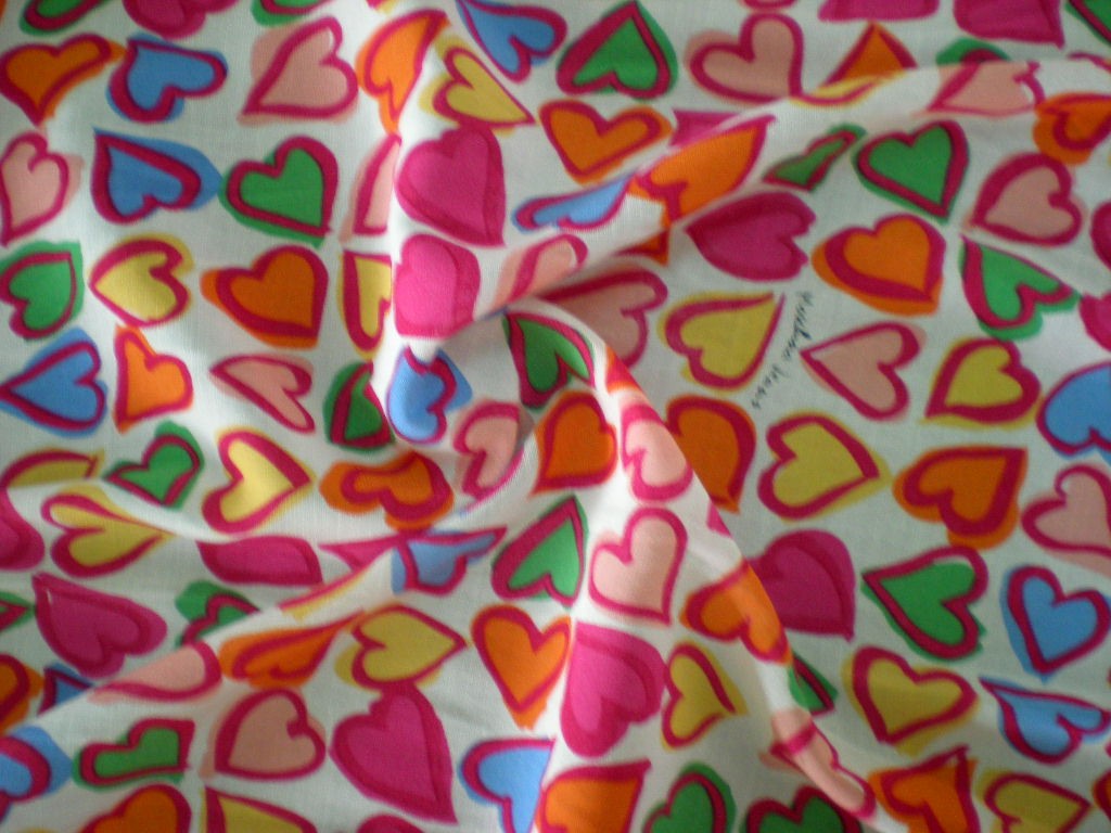 印花人丝斜纹绸